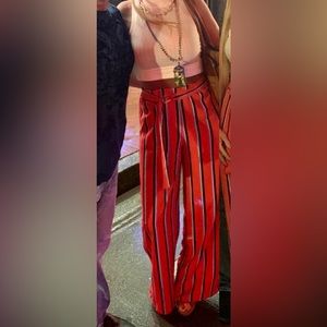 Cute wide legs dress pants high waisted